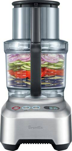 Breville - 1-Speed Food Processor - Brushed Aluminum | Best Buy U.S.