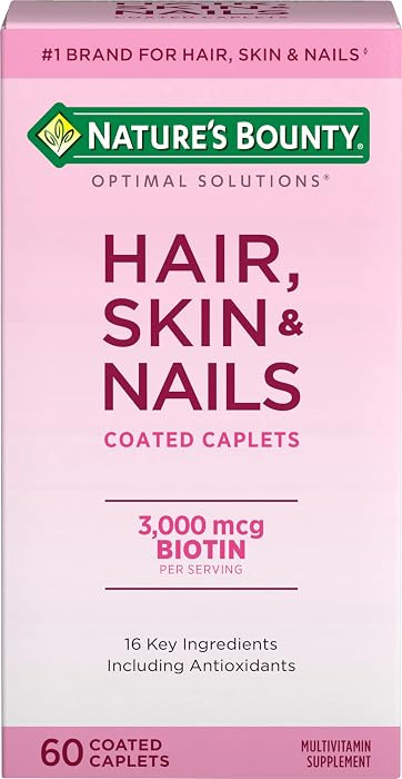 Nature's Bounty Optimal Solutions Hair, Skin & Nails Formula, 20 Servings | Amazon (US)