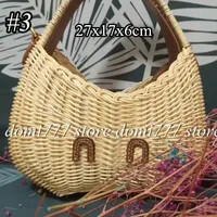 Save Big on Bulk Rattan Woven Handbags Rattan Woven Women's Handbag Shoulder Bag Makeup Cosm... | DHGate