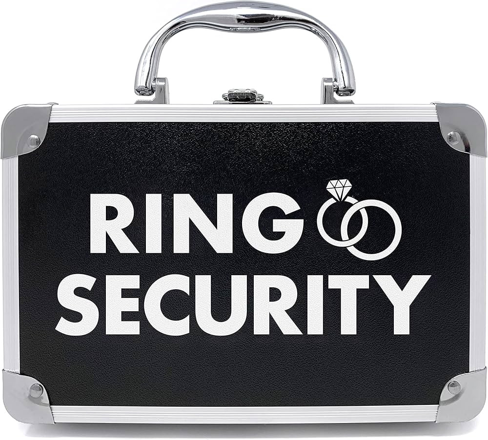 THE RING LEGEND Ring Security Ring Bearer Briefcase with Padded Slits to Hold Rings - Ring Bearer... | Amazon (US)