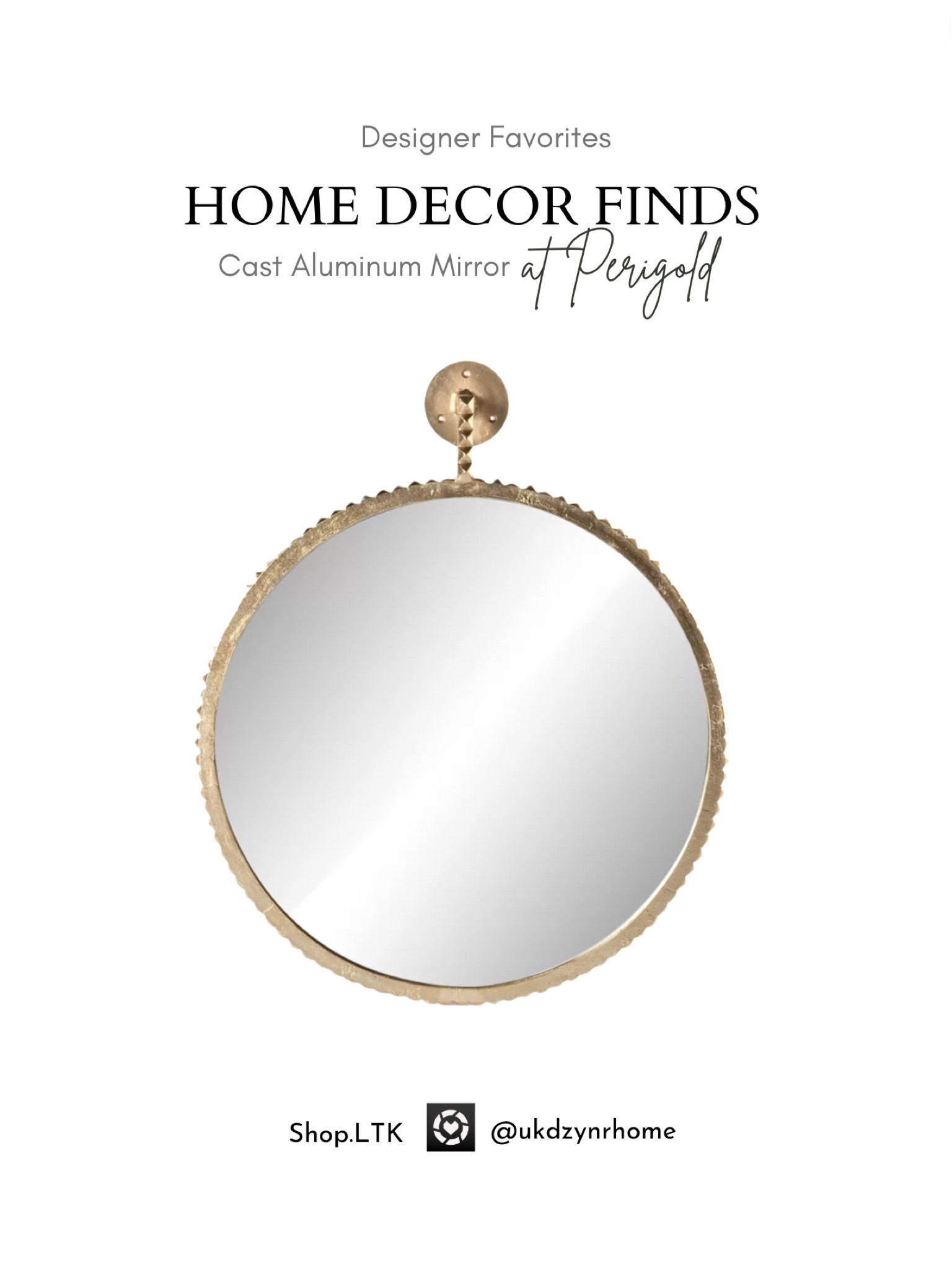 Cast Aluminum Wall Mirror



#LTKhome