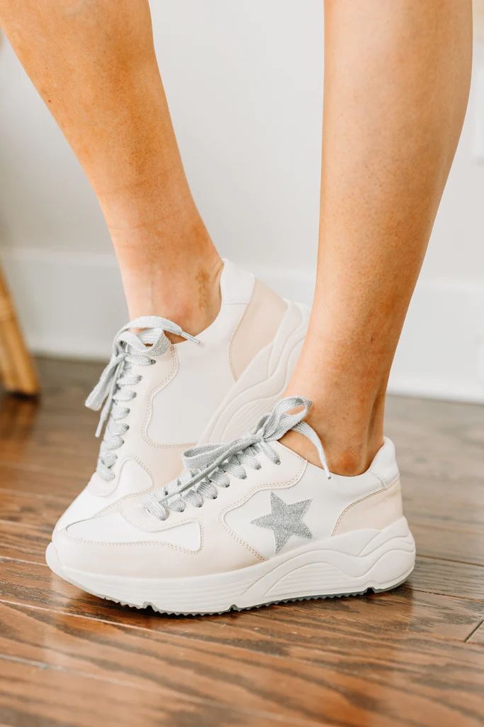 On The Lookout Beige Brown Star Sneakers | The Mint Julep Boutique