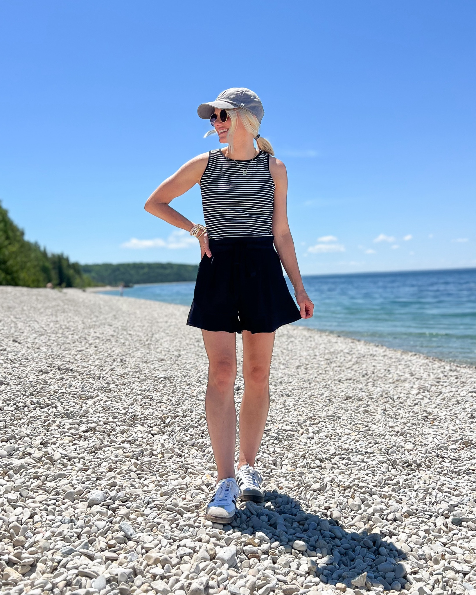 What I wore on Mackinac Island. We road bikes and explored the Island and this was a great outfit! 
Too- small
Shorts- out of stock, linked similar 
Shoes- 7, sized down a half sizee

#LTKTravel #LTKSeasonal #LTKStyleTip