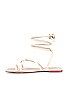 ALOHAS Lace It Up Flat Sandal in Ivory from Revolve.com | Revolve Clothing (Global)