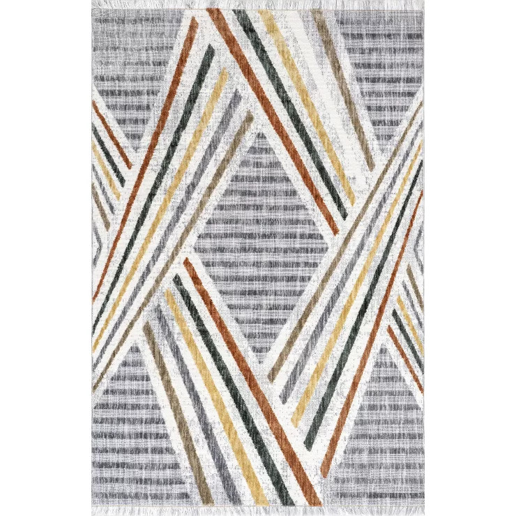 nuLOOM Edna Modern Striped Fringe Area Rug | Target