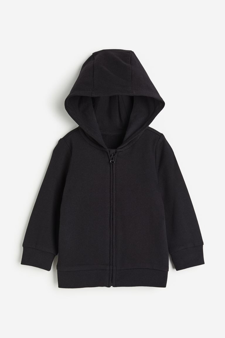 Hooded Jacket - Black - Kids | H&M US | H&M (US + CA)