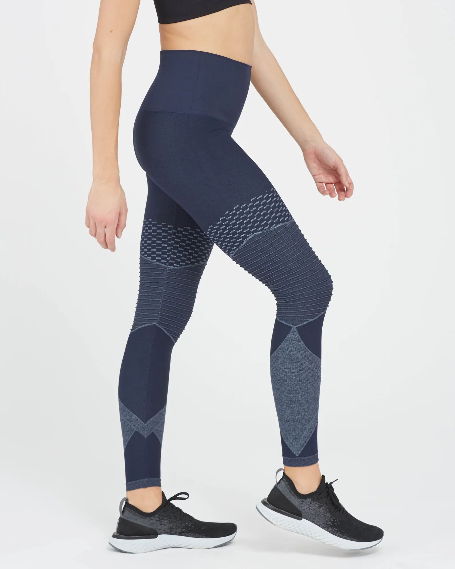 Look at Me Now Seamless Moto Leggings, Indigo Sky | Spanx