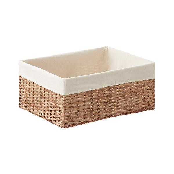 Natural Montauk Woven Rectangular Storage Bins | The Container Store