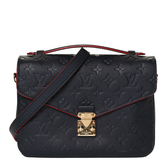 LOUIS VUITTON Empreinte Pochette Metis Marine Rouge | Fashionphile