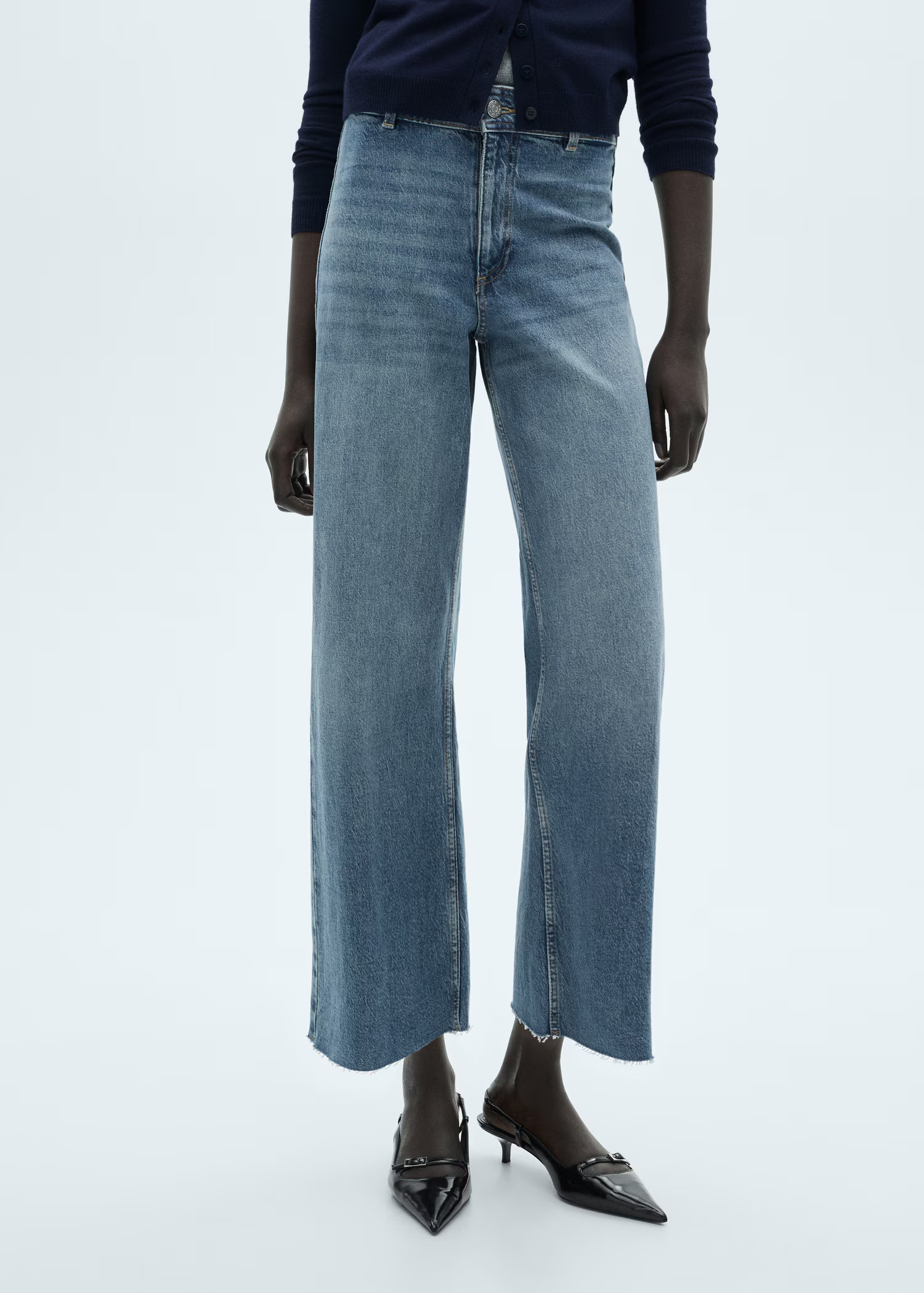 Catherin culotte high-rise jeans - Women | MANGO USA | Mango (US/MX/AU)