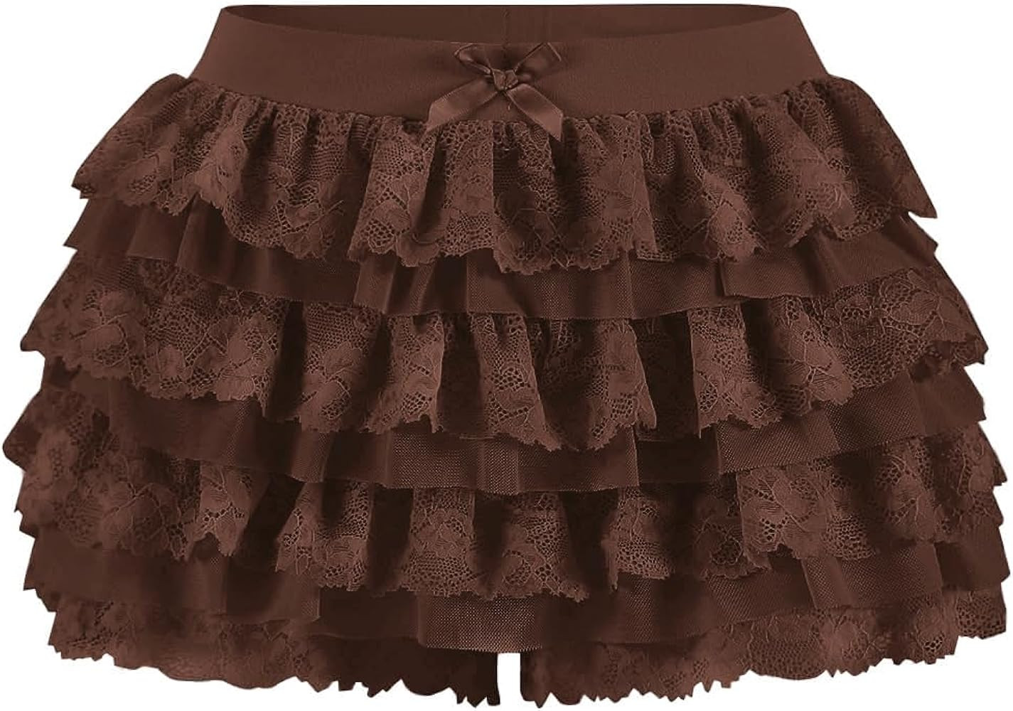 Women Y2K Lace Multi-Layered Bloomers, Lolita Ruffle Shorts, Sexy Short Pumpkin Pants, Elastic Wa... | Amazon (US)