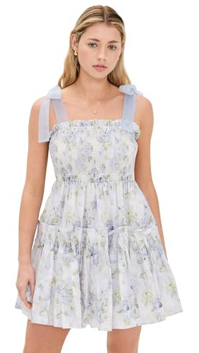 En Saison Women's Scarlet Mini Dress, Blue Sage Floral, S | Amazon (US)