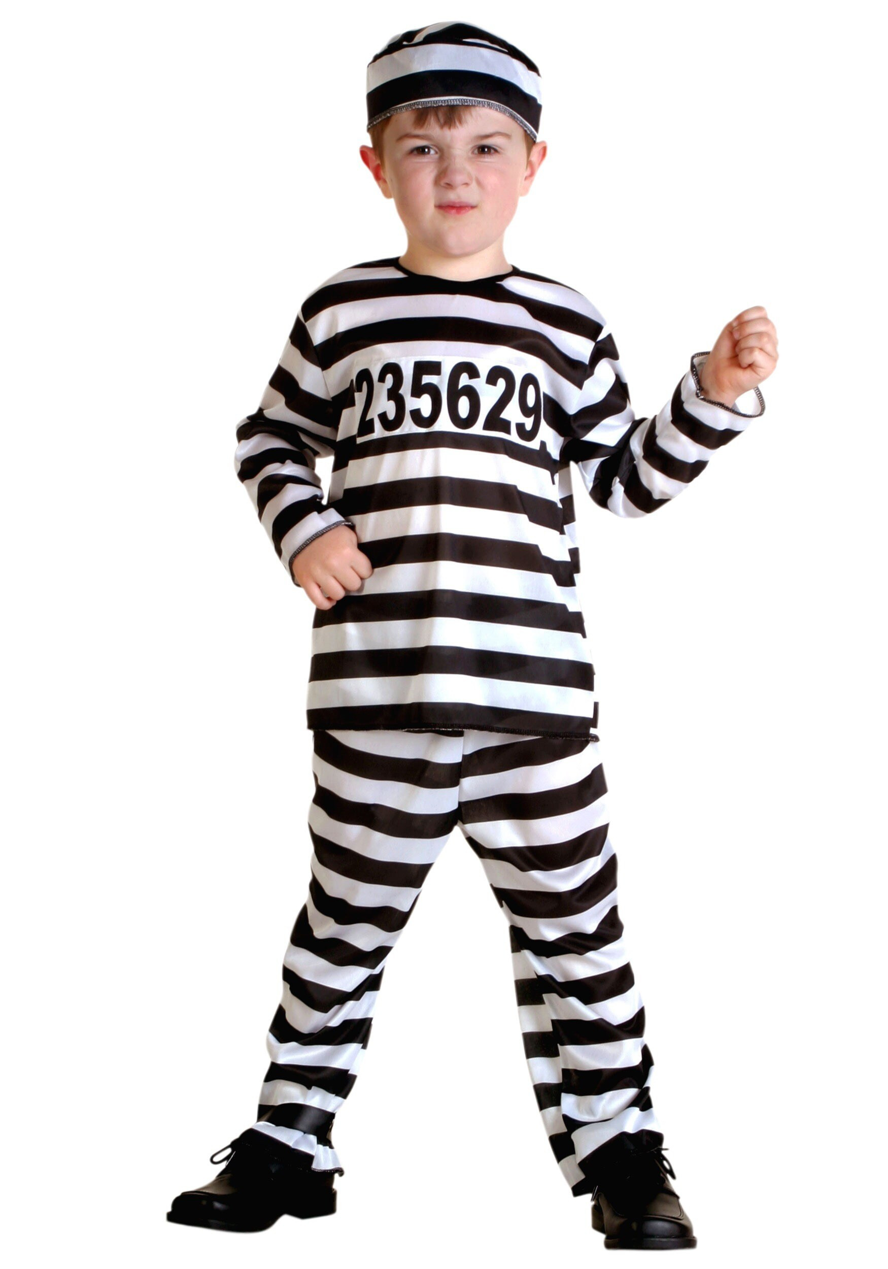 HalloweenCostumes.com FUN Costumes Toddler Prisoner Costume Jailbird Costume for Kids 4T Polyester | FUN2034TD-4T | Lowe's