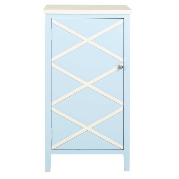 Zara Storage Cabinet Light Blue - Safavieh | Target