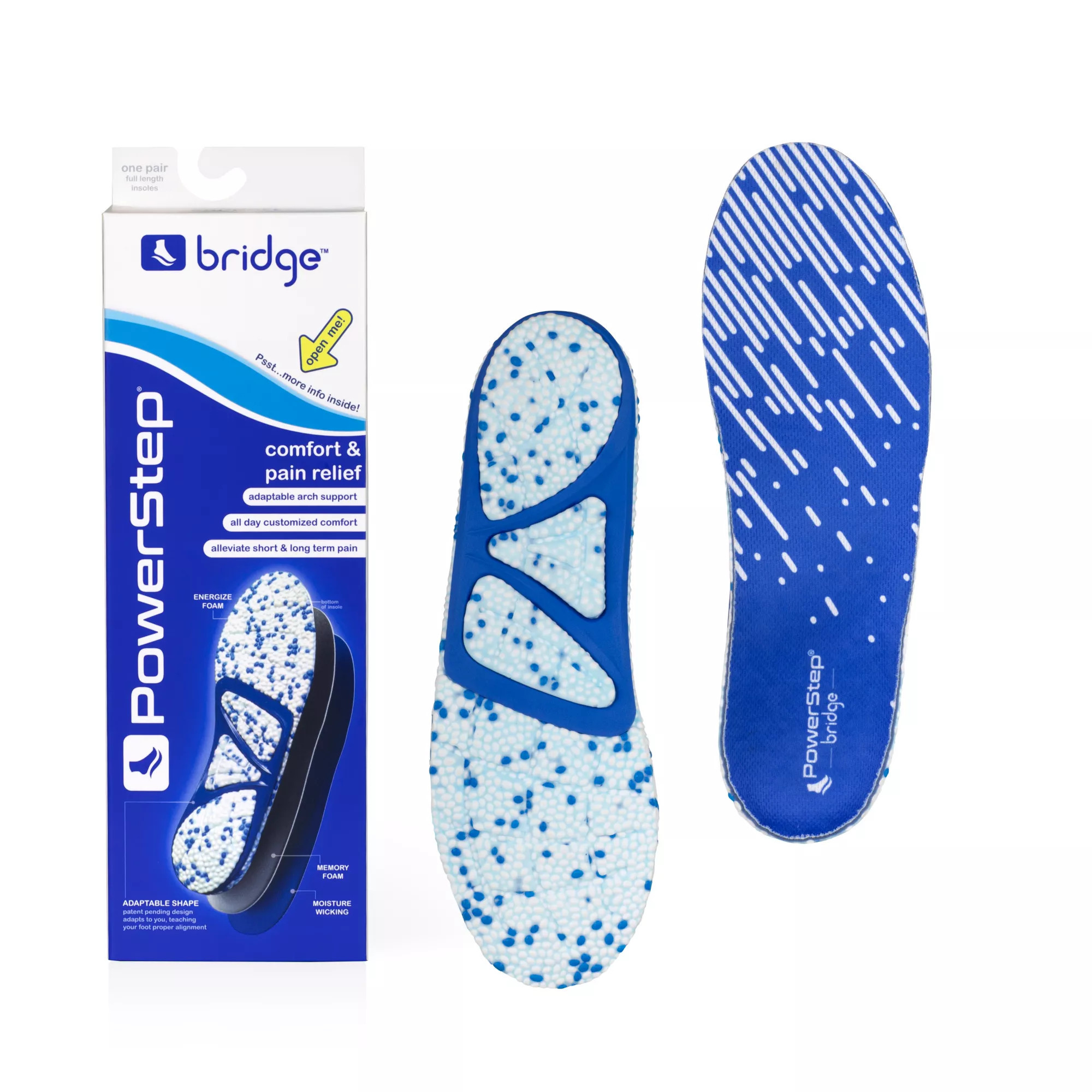 PowerStep Bridge Insoles, Men's, M8-9.5/W9-10.5 | DICK'S Sporting Goods