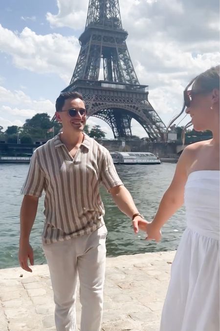 His and hers Paris outfits. 🤍 loved my husbands European outfit here!

Men’s fashion. Men’s style. Men’s pants. Men’s top. Strapless white dress. White midi dress. European outfit. Paris style. Couples outfits. 

#LTKtravel #LTKmens #LTKunder100