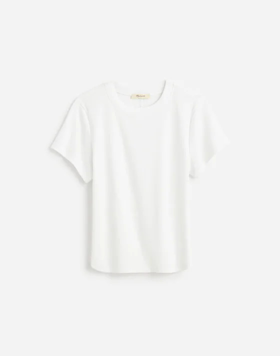 (Re)generative Cotton Ribbed Crewneck Tee | Madewell