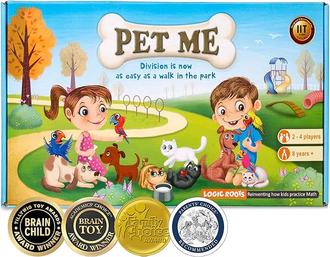 STEM Game PET ME for Multiplication and Division Math Board Game- Easy Start Educational Game Per... | Amazon (US)