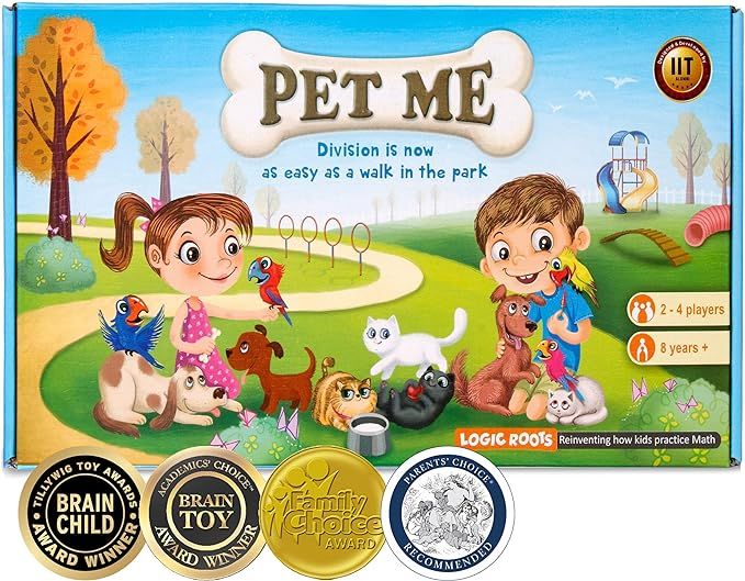 STEM Game PET ME for Multiplication and Division Math Board Game- Easy Start Educational Game Per... | Amazon (US)