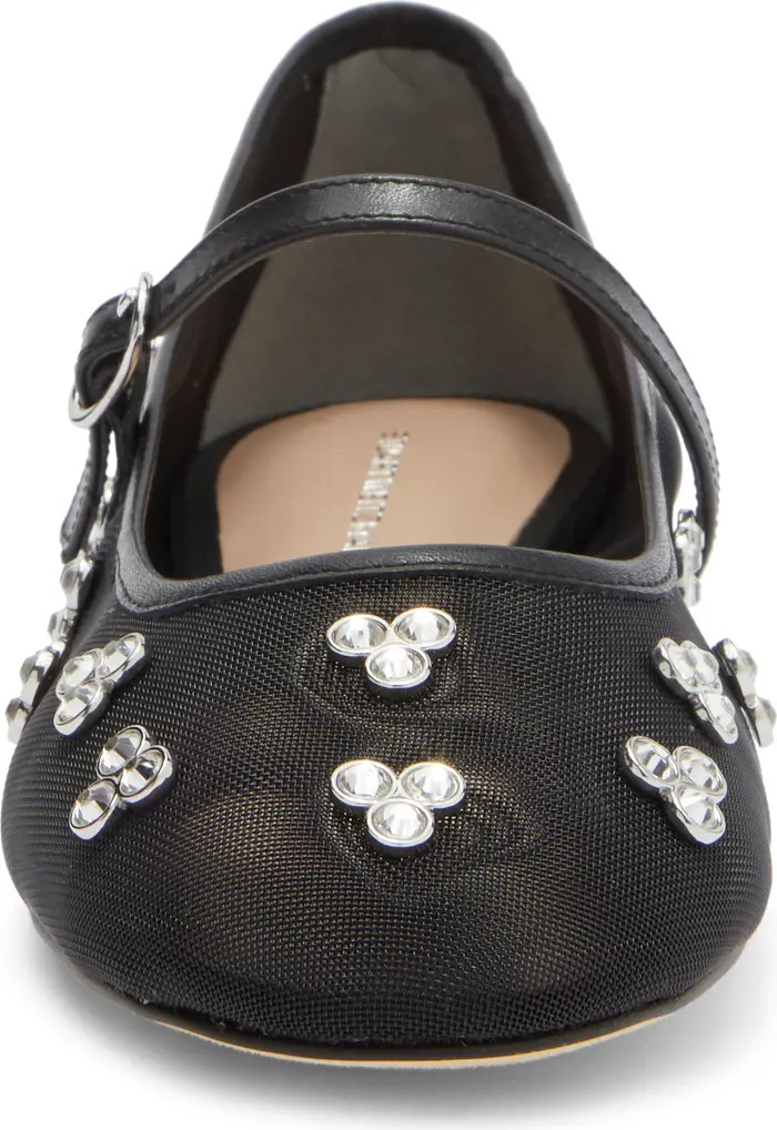 Stuart Weitzman Tammy Crystal Mary Jane Ballet Flat (Women) | Nordstromrack | Nordstrom Rack