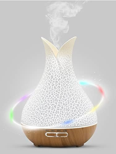 Essential Oil Diffuser 400ML Diffusers for Essential Oils Large Room with 2 Mist Mode 4 Timers＆ 7 Am | Amazon (US)