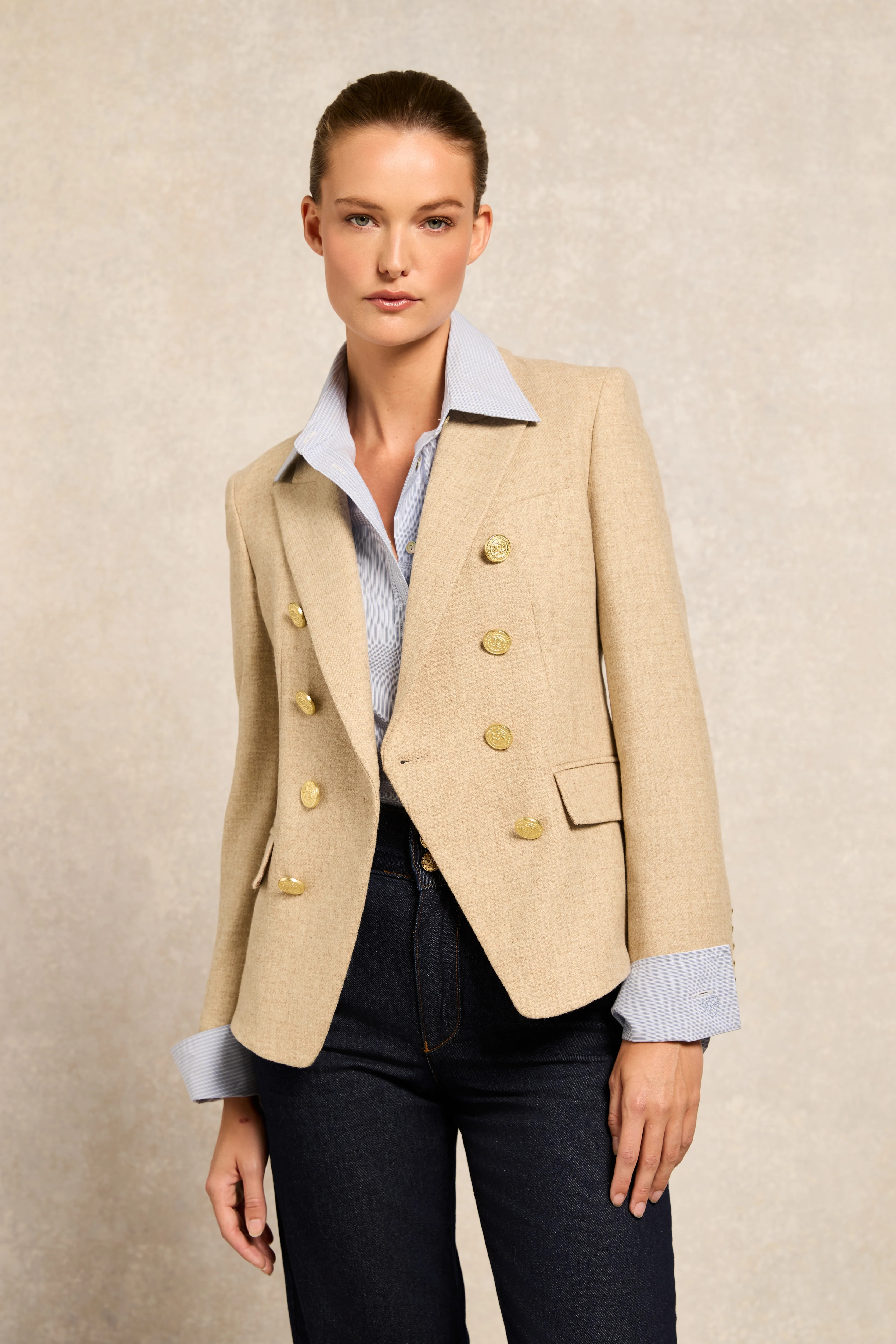 Knightsbridge Blazer (Oatmeal) | Holland Cooper