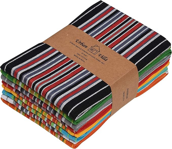 Urban Villa Kitchen Towels, Premium Quality, Cotton Dish Towels,Mitered Corners,Ultra Soft (Size:... | Amazon (US)