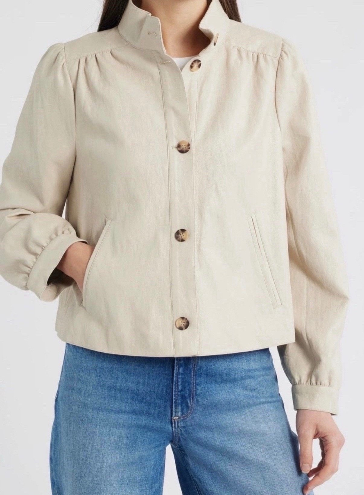 Spring jacket 
White jacket 

#LTKValentine #LTKSaleAlert #LTKootd