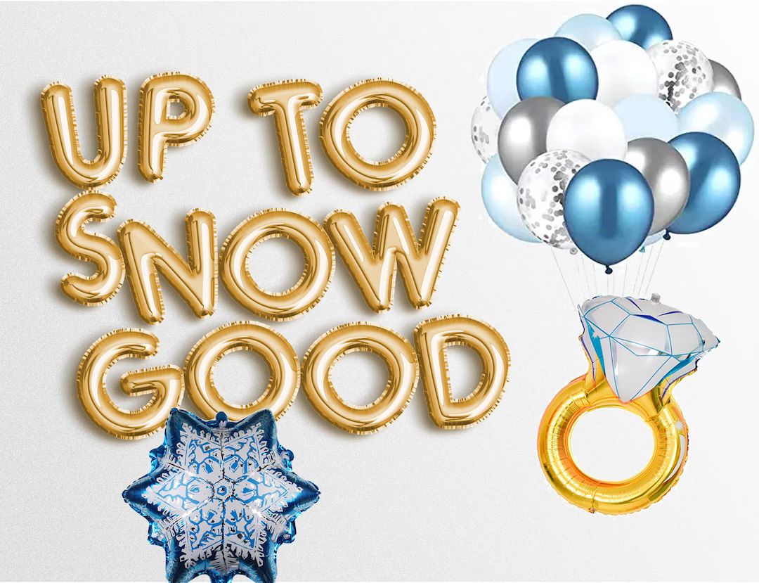 Sale UP to SNOW GOOD 16 Letter Balloons Rose Gold - Etsy | Etsy (US)