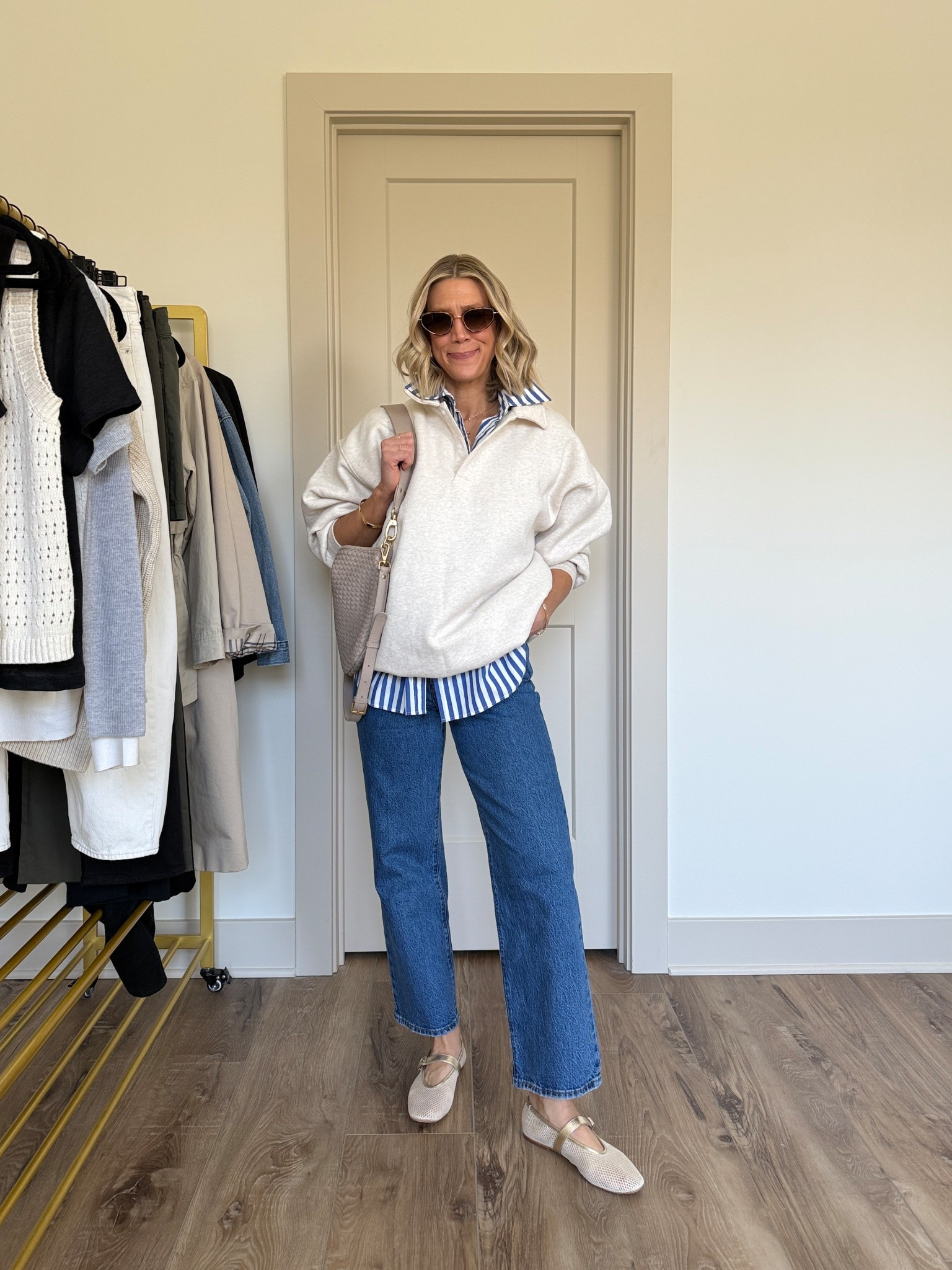 Wearing 26 jeans (27 inseam), XS button-up shirt, s/m sweatshirt (oversized), flats tts

#LTKootd #LTKOver40 #LTKgrwm