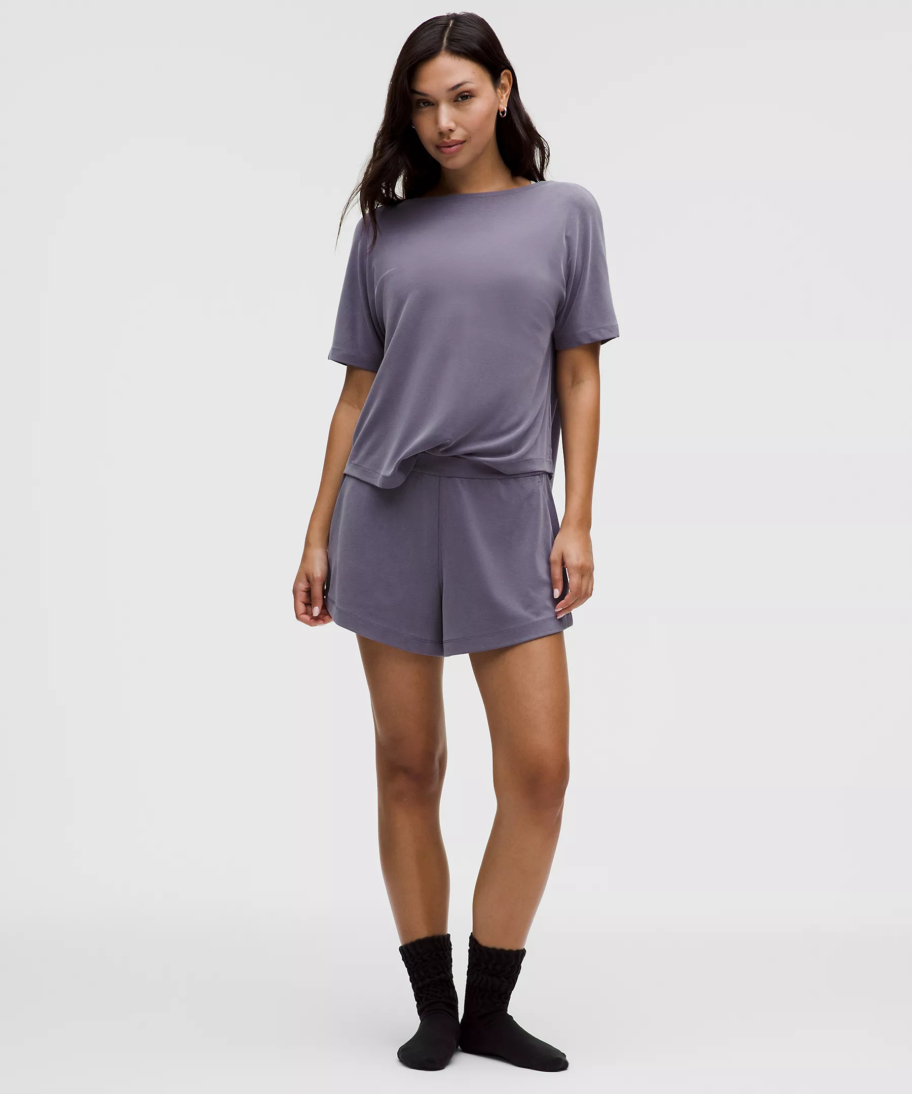 Drapey Softstreme Boatneck Short-Sleeve Shirt | Lululemon (US)