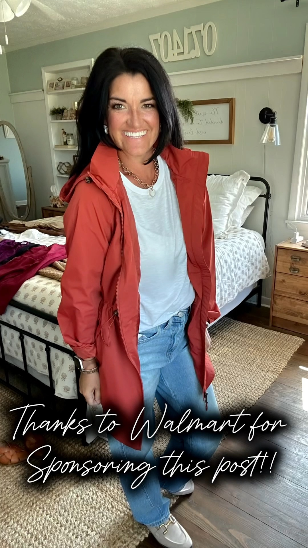 Walmart with the cute, affordable fall looks!! #walmartpartner #walmartfashion @walmartfashion 
Sizing: raincoat small | barrel jeans 4 | white t shirt medium | loafers 8 (tts) | Olive top small

#LTKSeasonal #LTKFallSale #LTKStyleTip