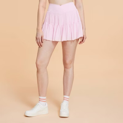 Blogilates Women's Ballerina Skort - Light Pink S | Target