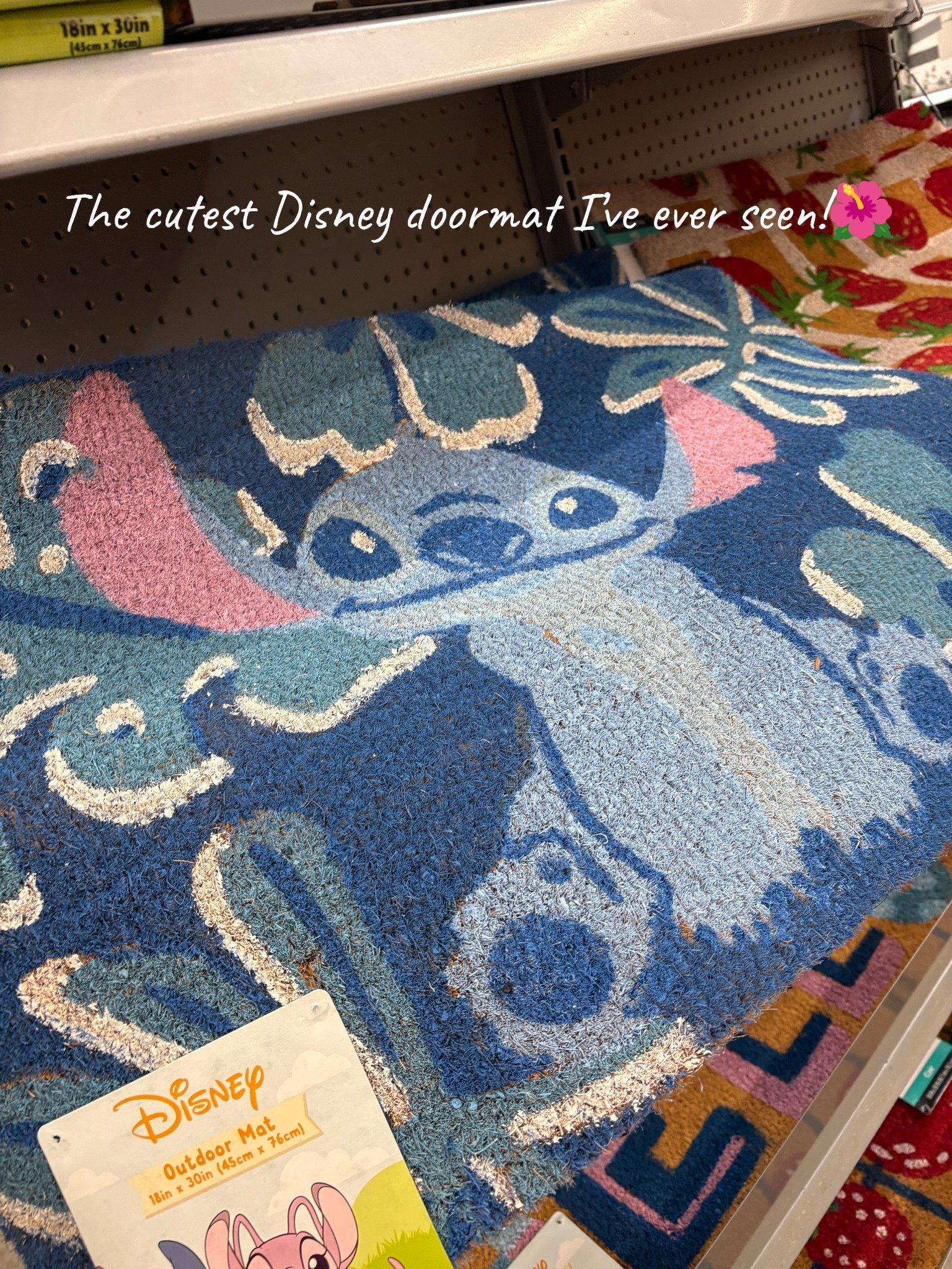 Stitch Leaves Indoor/Outdoor Coir Mat, 18"x30", Rubber backing

Aloha… your front porch just got a whole lot cuter! 🌺💙
This Disney Stitch Leaves Indoor/Outdoor Coir Doormat is the perfect way to add a little Disney magic to your home! Featuring Stitch surrounded by tropical leaves, this doormat brings fun island vibes to your front porch, entryway, mudroom, or patio.
Made with durable coir fibers and a non-slip rubber backing, it’s built for everyday use indoors or outdoors while adding personality to your space. Whether you’re a lifelong Disney fan, a Stitch collector, or just love tropical décor, this is such a fun find.
At just $16, it’s an affordable home décor piece that also makes a great gift for Disney lovers and new homeowners!

#LTKHome #DisneyHome #Stitch #LiloAndStitch #DisneyDecor #FrontPorchDecor #Doormat #HomeDecor #WalmartFinds #AffordableHomeDecor #DisneyFans #LTKFinds

#LTKHome