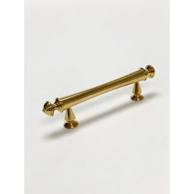 Emmeline 3" Center to Center Solid Brass Drawer Pull | Perigold