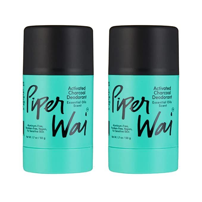 PiperWai Natural Deodorant w/Activated Charcoal | 24-Hour Sweat Protection, Vegan, Aluminum Free ... | Amazon (US)