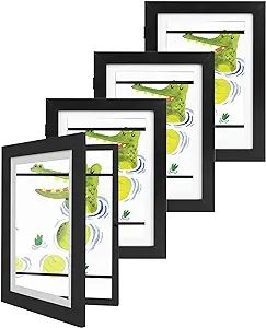 LASPERAL 4Pack Kids Art Picture Frames,Children Art Projects Changeable Storage Frames,Kids Artwo... | Amazon (US)