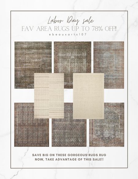 Shop and save up to 78% off on these gorgeous area rugs!! 

#LTKhome #LTKsalealert #LTKFind