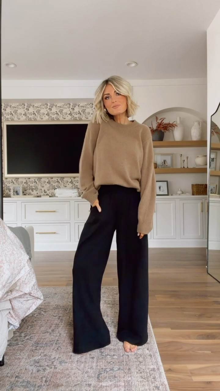 This sweater has been on repeat for me during these colder months 👏🏼 I have it in several colors! Wearing S. 

Loverly Grey, Quince, cashmere sweater, neutral sweater, loungewear, postpartum outfit ideas 

#LTKootd