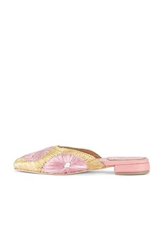 Mitzy Slide in Gold & Pink | Revolve Clothing (Global)