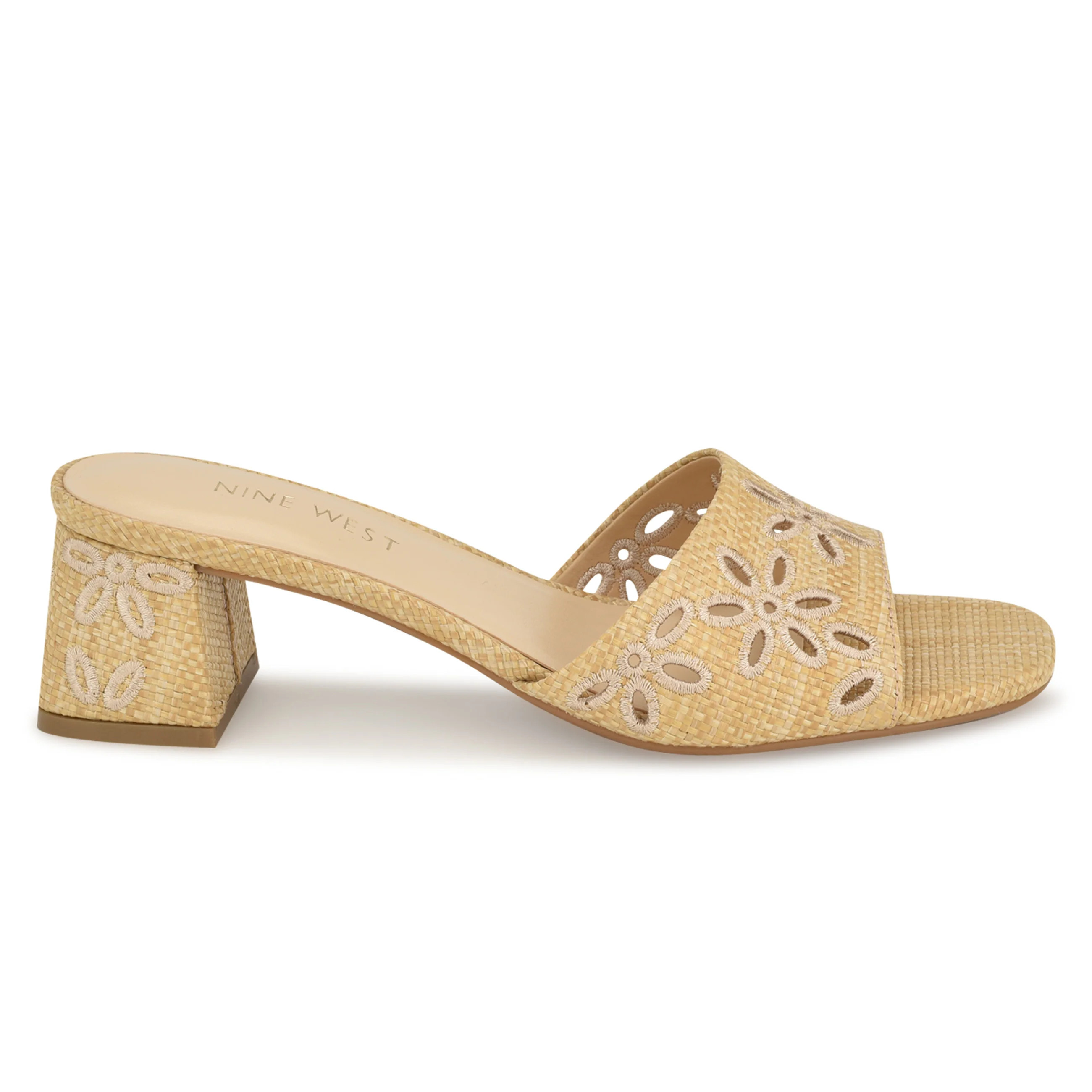 Lidey Eyelet Slide Sandals | Nine West (US)