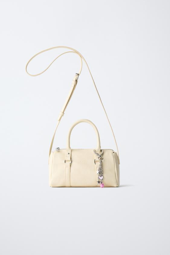 Zara - Charm Crossbody Bag - Vanilla Yellow - One Size Only - Kids | Zara UK