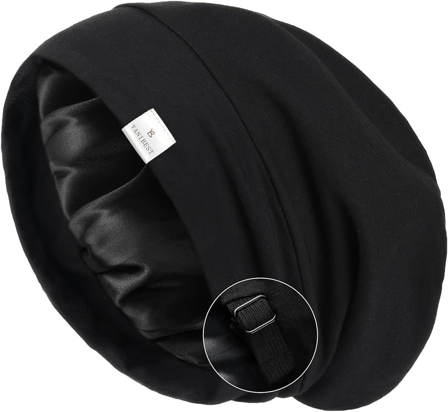 YANIBEST Slouchy Beanie Hat Satin Lined Sleep Cap Satin Bonnet Chemo Headwear Caps for Women and ... | Amazon (US)