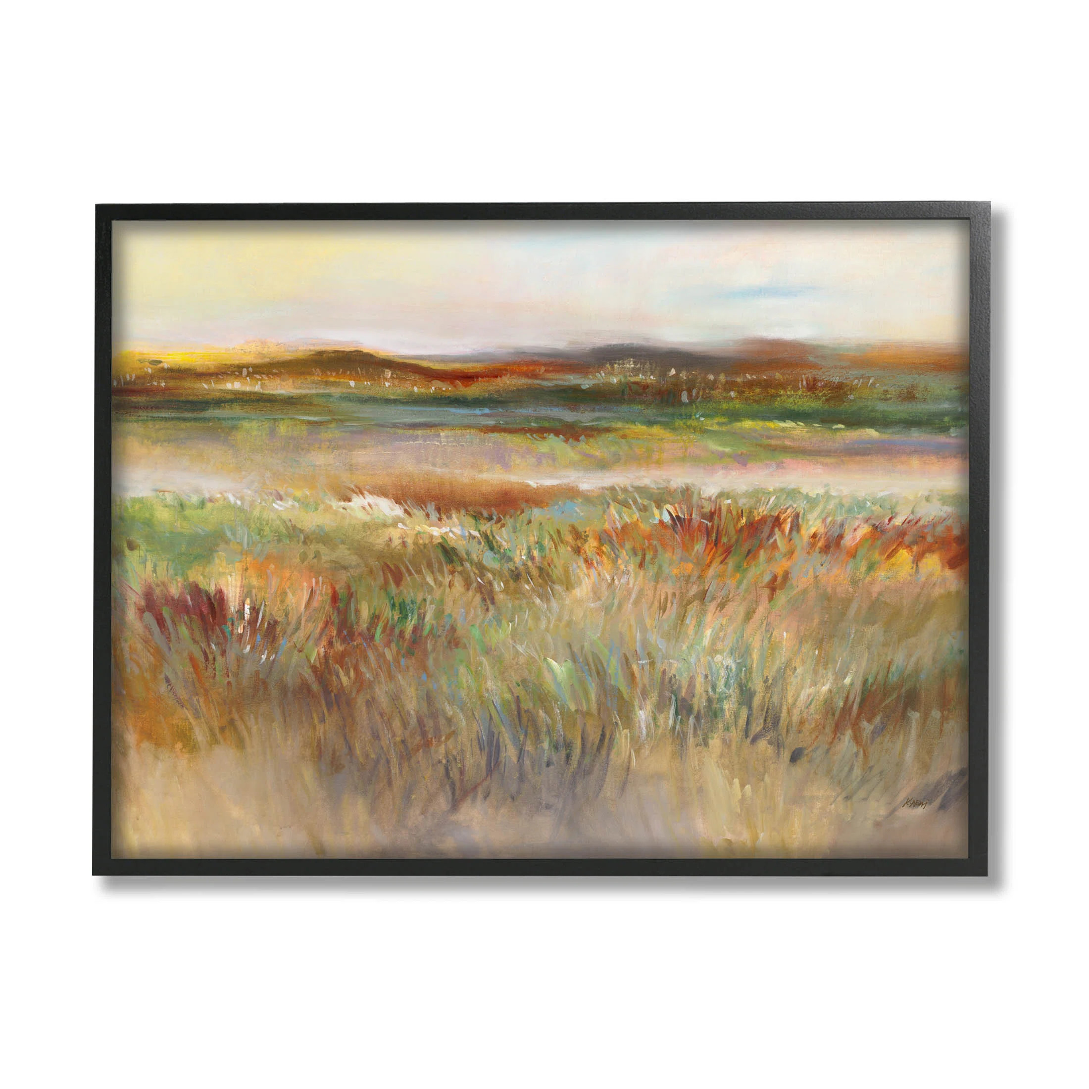 " Countryside Grassland Nature View " by K. Nari Painting Print | Wayfair North America