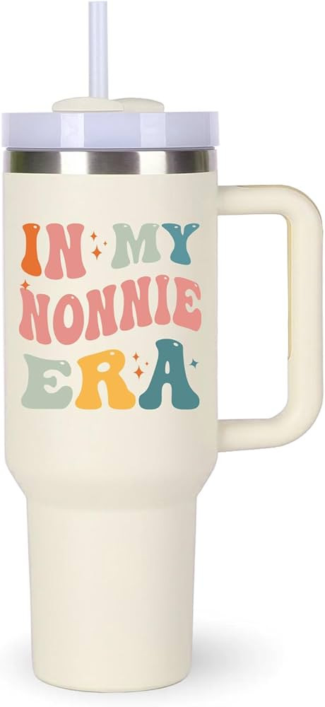 Nonnie Cup Tumblers Gifts.40oz In My Nonnie Era Tumbler with Handle.Nonnie Gift.Nonnie Cups.Nonni... | Amazon (US)