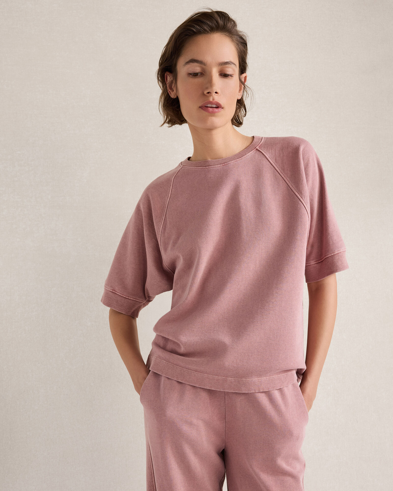 Organic Cotton Terry Raglan Tee | Haven Well Within