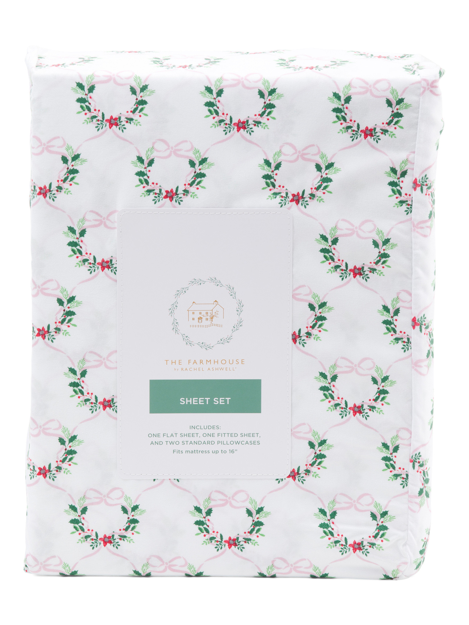Wreaths And Ribbons Sheet Set | Bed & Bath | Marshalls | Marshalls