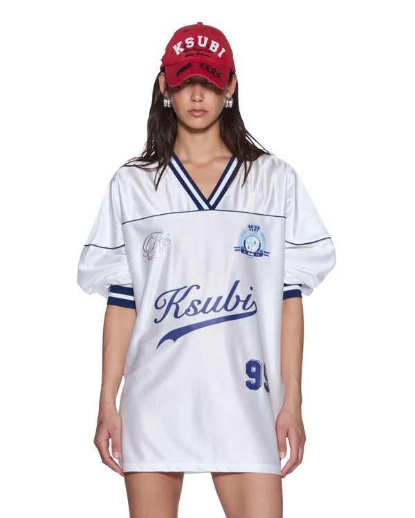 Womens Teamster Ls Dress Vintage White Dresses | Ksubi ++ | Ksubi (AU)