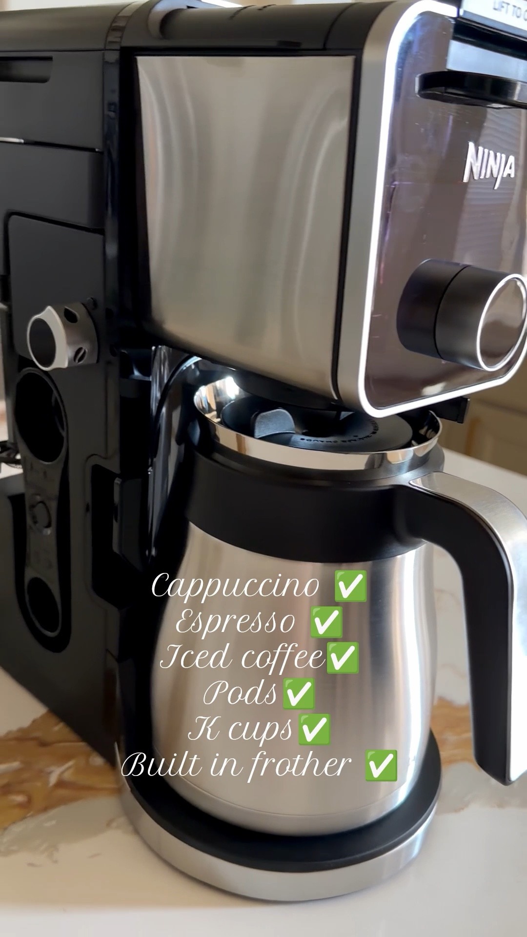 This all-in-one coffee system officially replaced my Starbucks runs ☕🤎It makes espresso, specialty coffee, iced coffee, and even a built in frother I can make lattes, iced drinks, and café-style favorites anytime without leaving the house.

Perfect if you’re building a home coffee bar or want an easy pod coffee machine that does everything in one place. Such a game changer for busy mornings!

#ltkhome #coffeebarathome #homecoffeestation #icedcoffeeathome #espressomachine #podcoffeemaker #coffeeessentials #kitchenfavorites #dailyroutinefinds #coffeeathome #amazonhomefinds #homecafevibes 