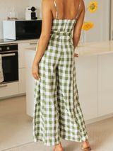 'Inna' Checked Belted Jumpsuit (2 Colors) | Goodnight Macaroon